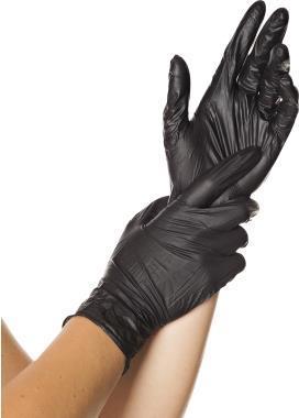 Image du produit Comair Gants jetables Nitril noir taille M 100 pces (M)