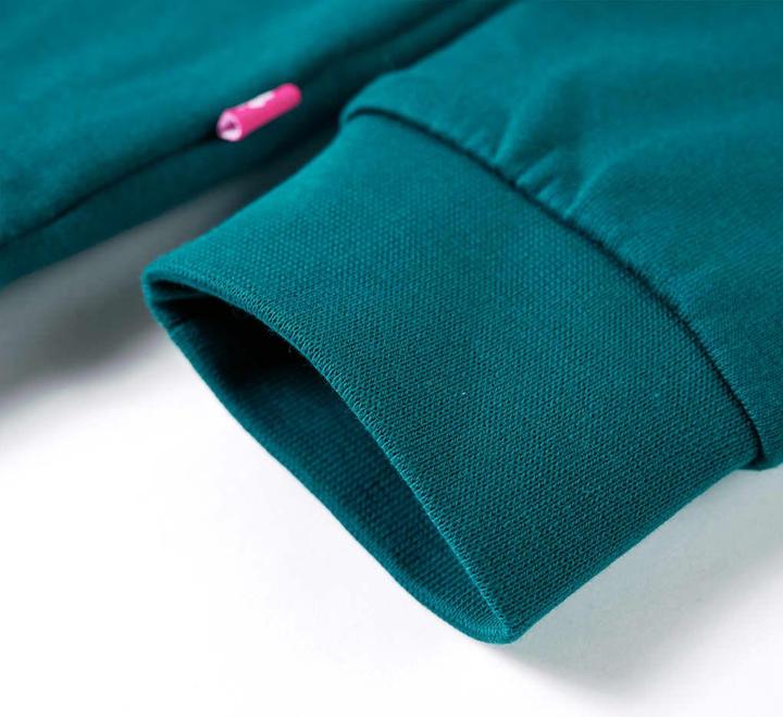 Produktbild VidaXL Kinder-Sweatshirt Dunkelgrün 140,Material: 95 % Baumwolle (140)