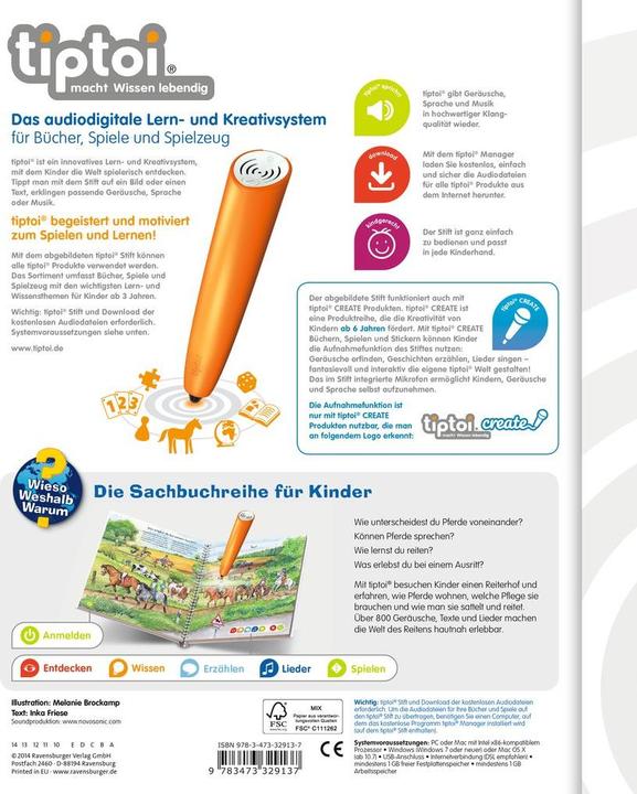 Produktbild tiptoi Die Welt der Pferde und Ponys (Deutsch)