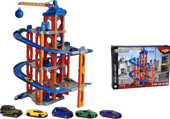 Produktbild Majorette Garage mit Aufzug und 5 Autos