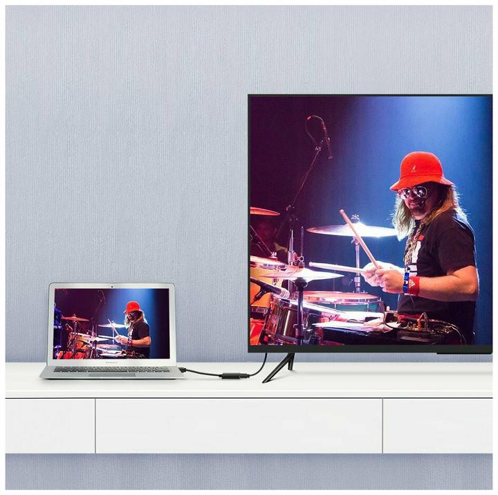 Produktbild Ugreen Display Port auf HDMI Adapter Konverter 1080P mit Audio (25 cm)