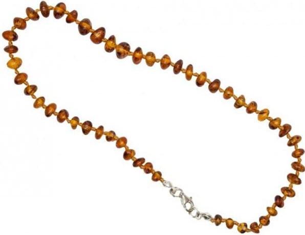 Produktbild Mainardi Natur Bernstein 32cm Splitt Silberverschl Bernsteinkette