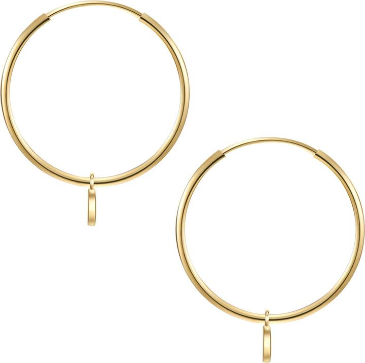 Immagine prodotto Glanzstücke München Cerchio da donna in argento sterling e oro giallo - 31446 (Argento)