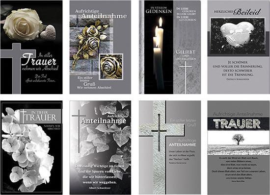 Image du produit Magni Cartes de deuil 100 pcs. assorties 8 fois (100 pcs)
