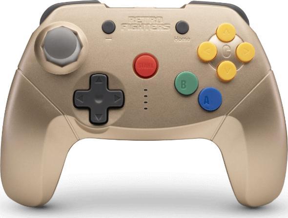 Actual product image Retro Fighters Retro-Fighters - Brawler64 Bluetooth NSO - Gold (Switch)