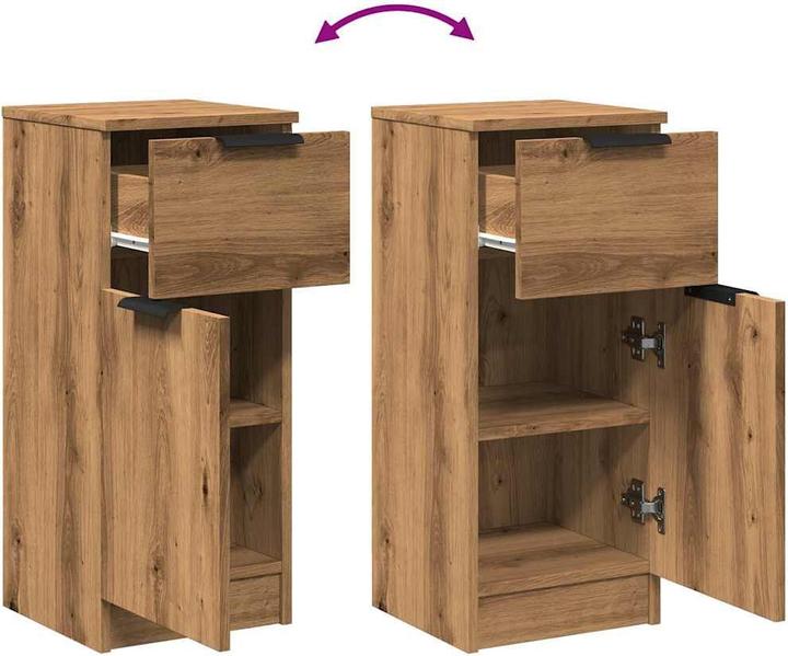 Produktbild VidaXL Sideboard Artisan-Eiche 30x30x70 cm Holzwerkstoff (30 x 30 x 70 cm)