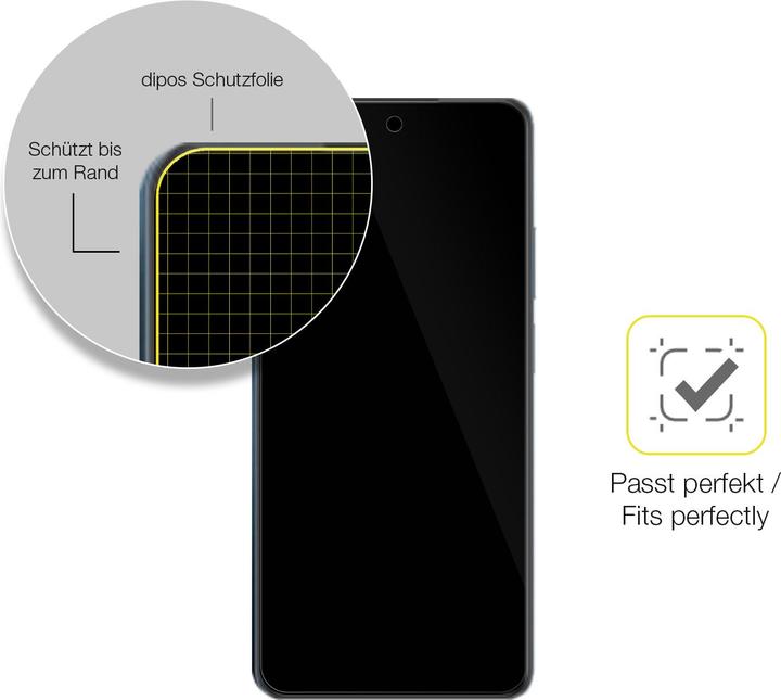 Produktbild Dipos 3D Full Cover Schutzfolie (1 Stück, Realme C65)