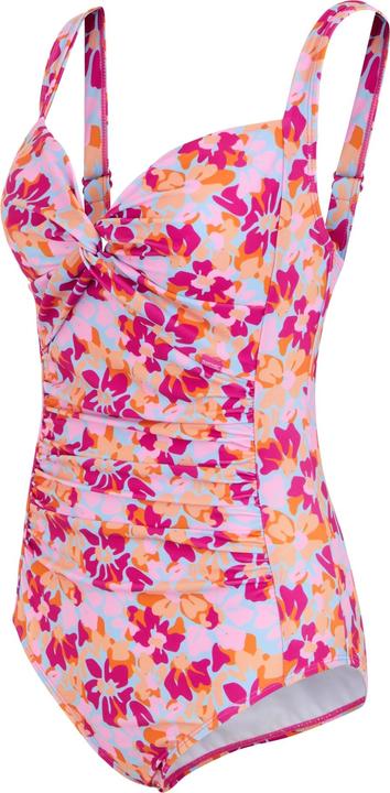 Actual product image Regatta Womens/Ladies Sakari Summer Floral Tummy Control One Piece Swimsuit (38 D)