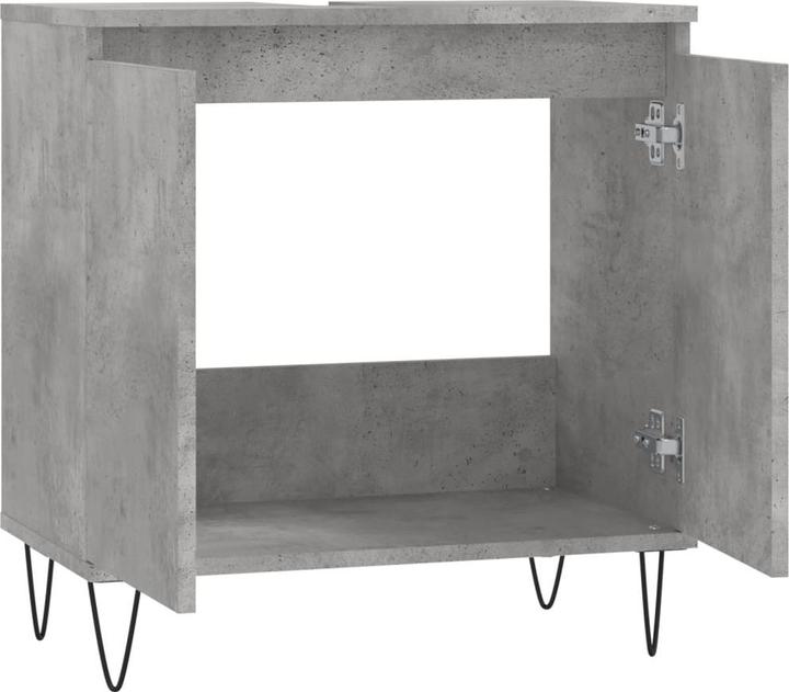 Actual product image VidaXL Badschrank Betongrau 58 x 33 x 60 cm Holzwerkstoff (58 x 33 x 60 cm)