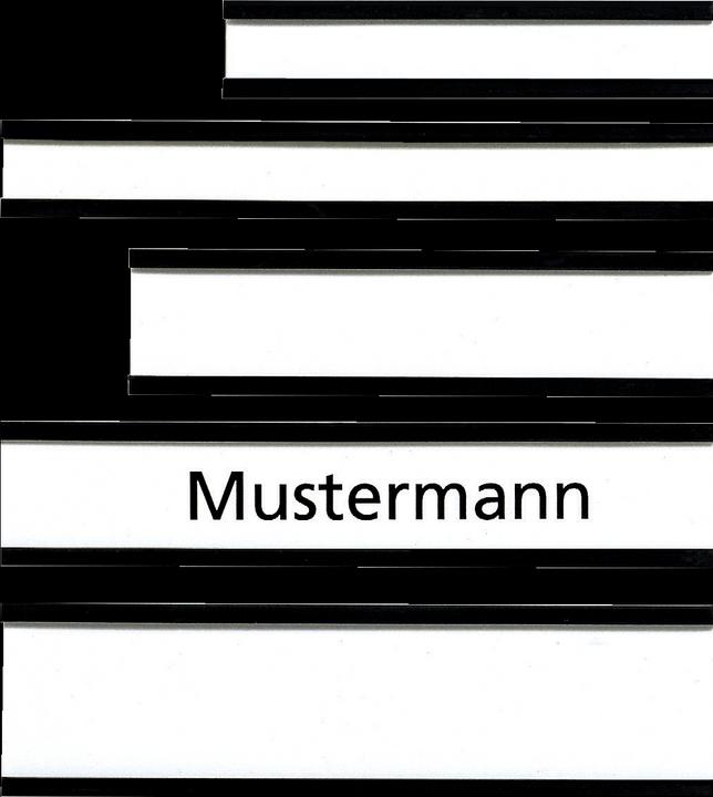 Actual product image Franken Name Plate magnetic (10 x)