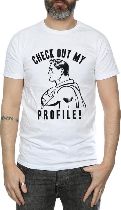 Produktbild Superman Check Out My Profile TShirt (S)