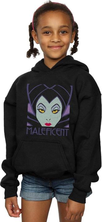 Immagine prodotto Disney Maleficent Cropped Head Felpa con Cappuccio Ragazze (152, 158)