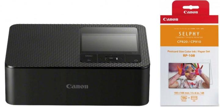 Canon Selphy CP1500 Schwarz + RP-108 (Thermodirekt, Farbe)