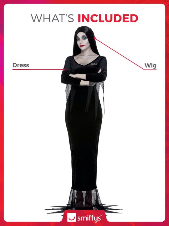 Produktbild Smiffys Addams Family: Morticia (44, 45, 46)