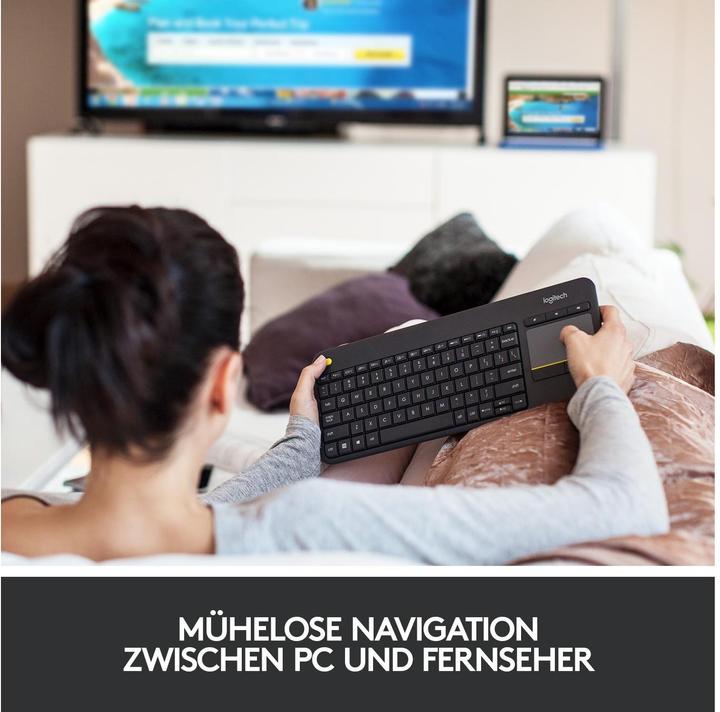 Immagine prodotto Logitech K400 Plus (Ing. Int., Senza fili)