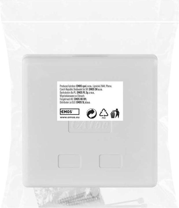 Actual product image Emos UTP data socket
