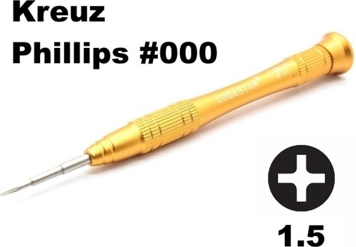 Immagine prodotto Columbus McKinnon Cacciavite di precisione Phillips #000 con scanalatura a croce