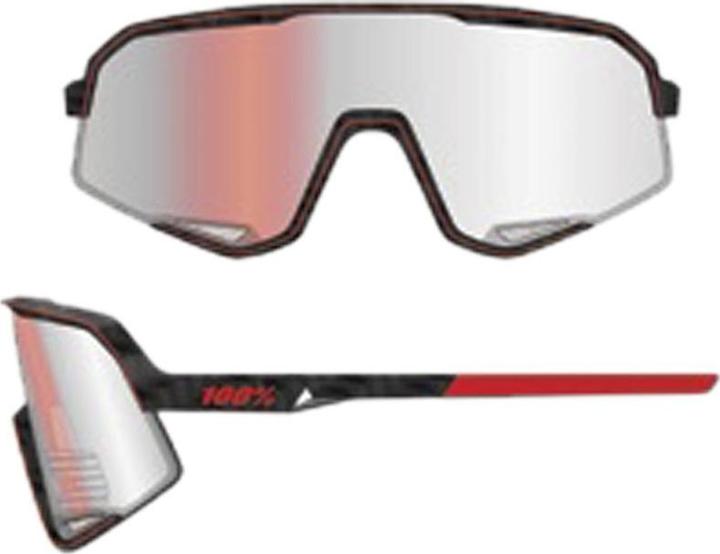 Produktbild 100% Slendale - Gloss Crabon Fiber - HiPPER Crimson-Silver L (Gloss Carbon Fiber, HiPER Crimson-Silver Lens)