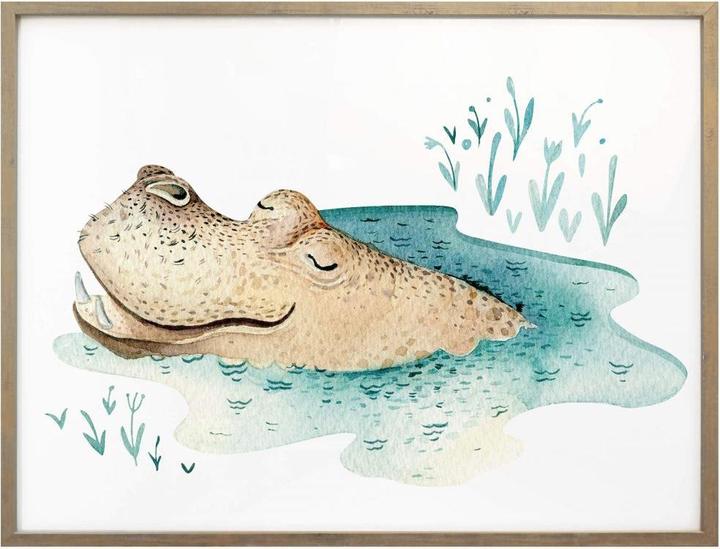 Produktbild Trenddeko Kvilis - Hippo (60 x 50 cm)