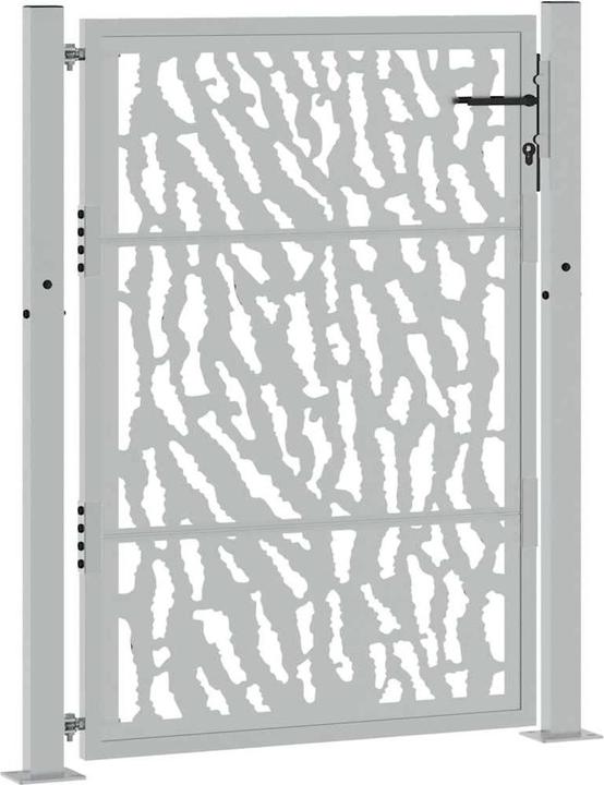 Actual product image VidaXL Garden gate 105x130 cm Weatherproof steel track design Fence gate