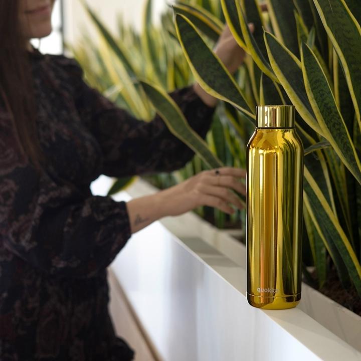 Produktbild Quokka Solid - 630 ml stainless steel thermal bottle (Sleek Gold) (0.51 l)