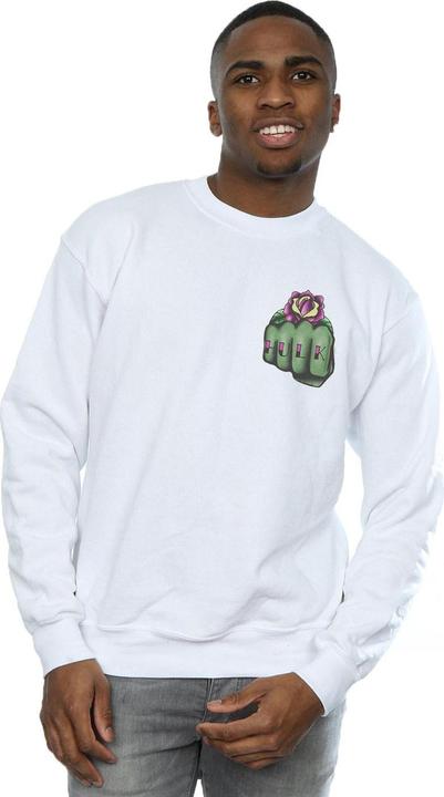 Image du produit - Sweat HULK TATTOO FIST BREAST PRINT - Homme (M)