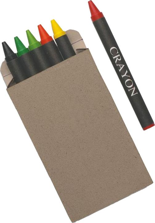 Image du produit MidOcean - Crayon à base de cire BRABO (Multicolore, 6 x)