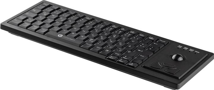 Produktbild Gett Cleantype Xtra Roll Tastatur mit Trackball USB Farbe schwarz Layout DE (DE, Kabelgebunden)
