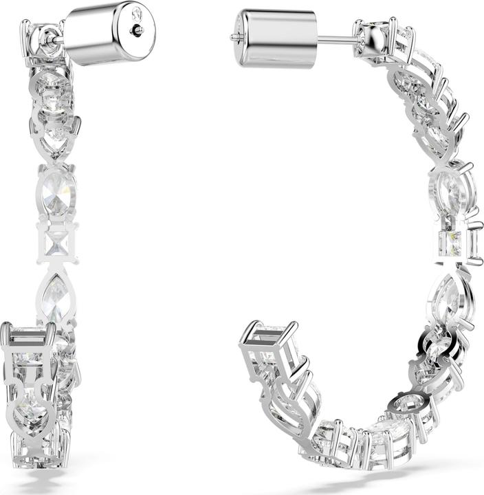 Produktbild Swarovski Mesmera Kreolen Verschiedene Schliffe Weiss (Metall)
