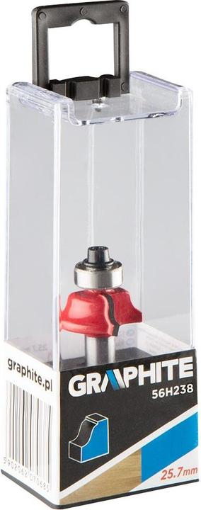 Image du produit Graphite Fraise Widia (fraise de forme avec roulement, décorative, HM, 25,7 x 9,7 mm, queue 8 mm)