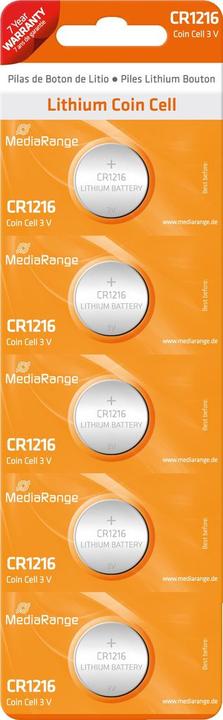 Immagine prodotto MediaRange Moneta al litio (5 pz., CR1216, 25 mAh)