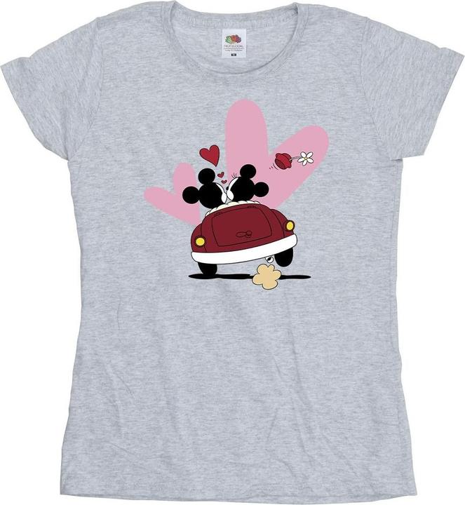 Actual product image Disney Womens/Ladies Mickey Mouse Car Print Cotton T-Shirt (XL)