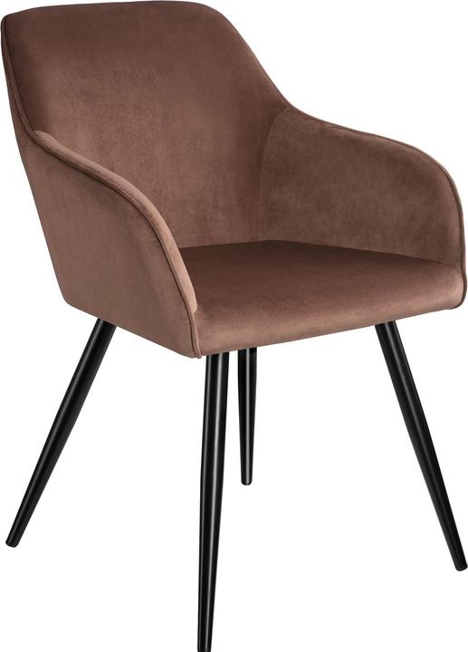 Image du produit tectake Chaise MARILYN Effet Velours Style Scandinave