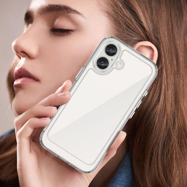 Image du produit Hurtel Outer Space Case avec cadre en gel pour iPhone 16 - Transparent (Apple iPhone 16)