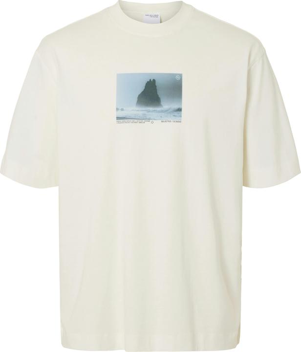 Selected Homme Print T-Shirt mit Rundhalsausschnitt (L)