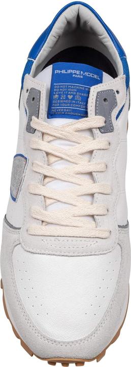 Produktbild Philippe Model sneakers tropez in perforated leather color gray/bluette (41)