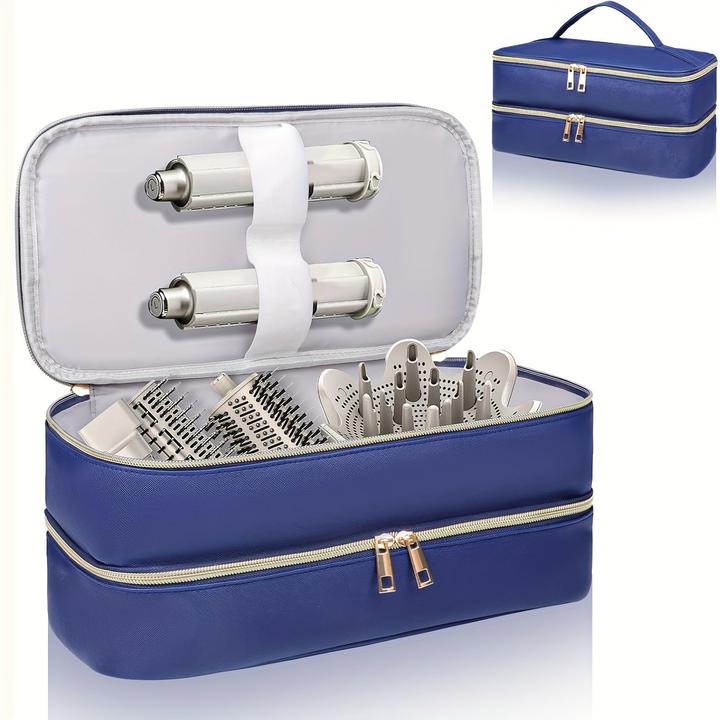 Only-Bags.Store Zweilagige Haartrockner-Reisetasche - Wasserfeste, kratzfeste Organizer-Tasche mit hohem