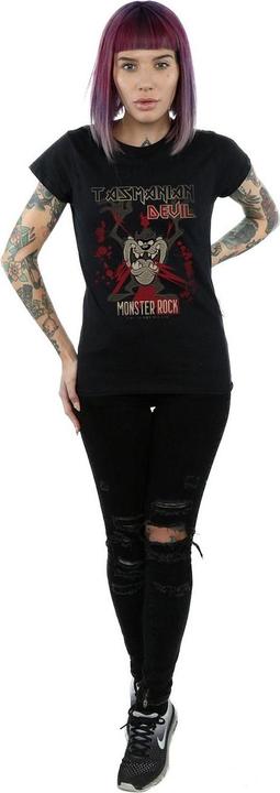 Immagine prodotto Looney Tunes Maglietta da donna/ragazzo Monster Rock Tasmanian Devil in cotone (XL)