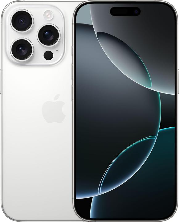 Apple iPhone 16 Pro (256 Go, Titane blanc, 6.30", SIM + eSIM, 48 Mpx, 5G)