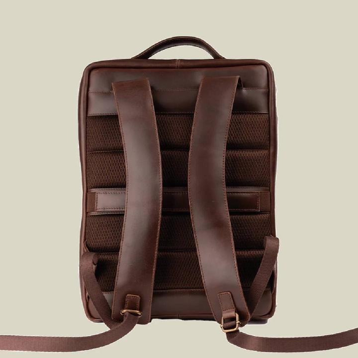 Immagine prodotto Buckle & Seam Leder Rucksack Mik Braun/Dots