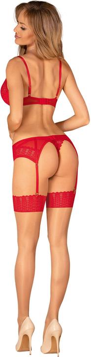 Productafbeelding Obsessive Ingridia 3-delige set rood (M, L)