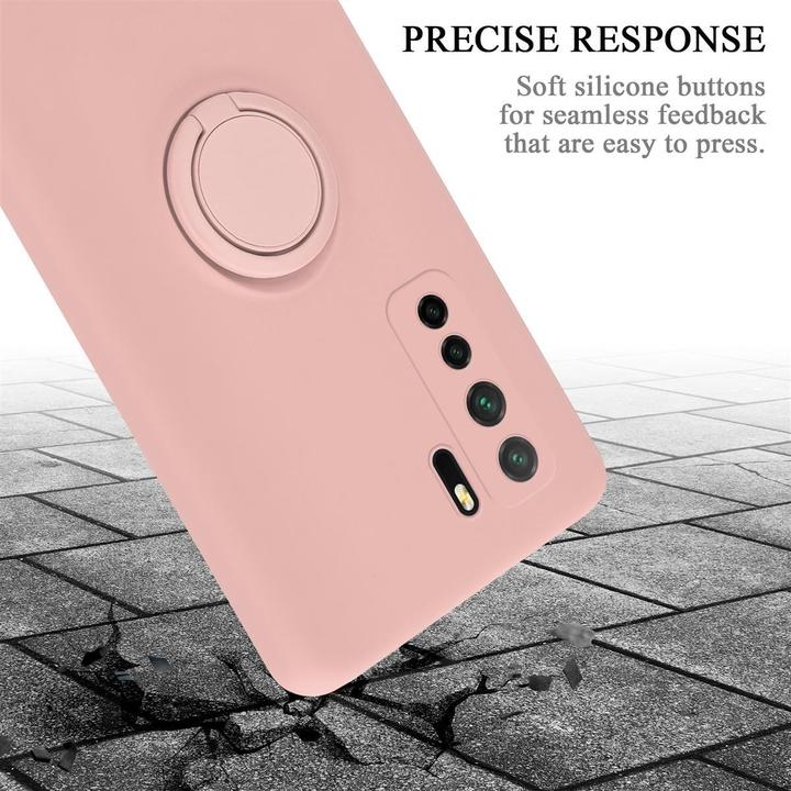 Actual product image Cadorabo Bumper TPU Liquid Ring Silicone Case (Huawei P40 Lite, Huawei Nova 6 SE, Huawei Nova 7i)