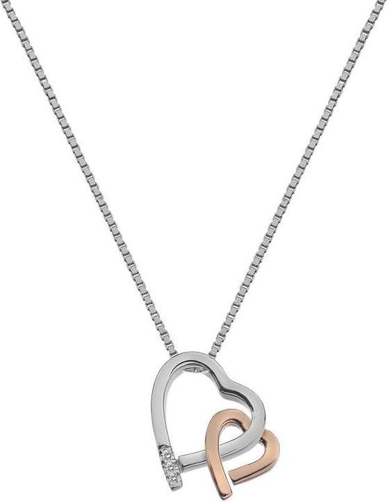 Hot Diamonds Love Halskette Bicolor (Silber 925, 44 cm)