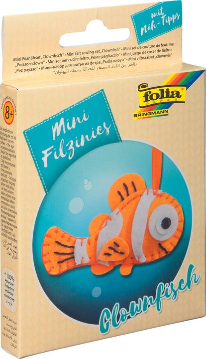 Actual product image Folia Mini felt n "hset "Filzinies", 12 pieces, clownfish