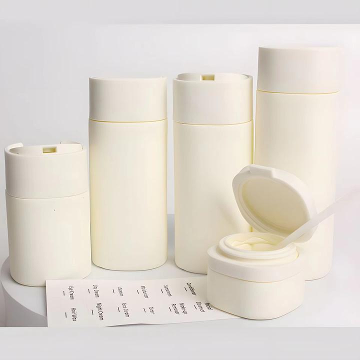 Image du produit Swissdetector Ensemble de bouteille cosmétique de luxe - Blanc (Flacons pour liquide)