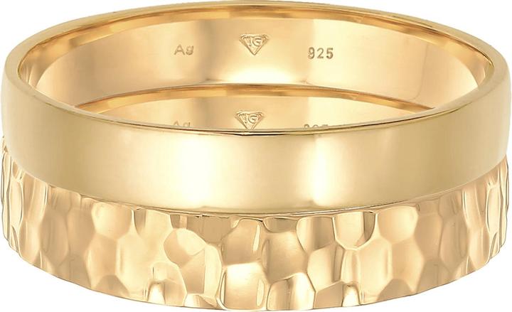 Image du produit Kuzzoi Bague en ruban, set de bagues (54, Argent 925)
