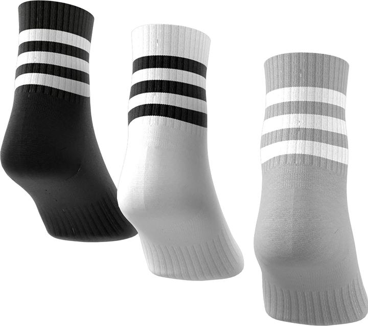 Produktbild adidas 3-Streifen Cushioned Sportswear Mid-Cut Socken (3 Paar) (46, 47, 48)