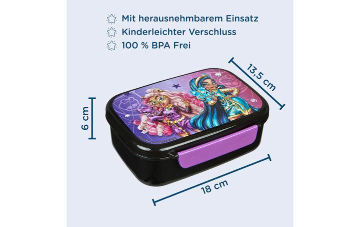 Actual product image Scooli Lunchbox Monster High Dunkelviolett/Schwarz, Materialtyp