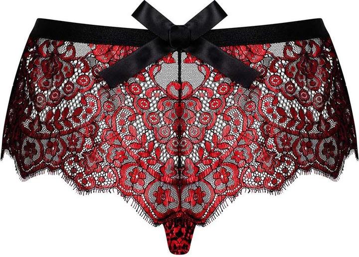 Produktbild Obsessive Redessia Spitzenhöschen Rot/Schwarz (L)