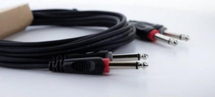 Image du produit Cordial 14845 Klinke Audio Anschlusskabel (2x Klinkenstecker 6.3 mm (mono) - 2x (3 m, jack 6.3mm)